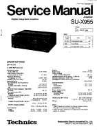 Technics - SUX-955 - Service manual 